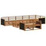 vidaXL Záhradná súprava gaučov 9 pcs – Obrázok 2
