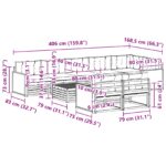 vidaXL Záhradná súprava gaučov s vankúšom 9 pcs – Obrázok 8