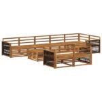 vidaXL Záhradná súprava gaučov 9 pcs – Obrázok 2