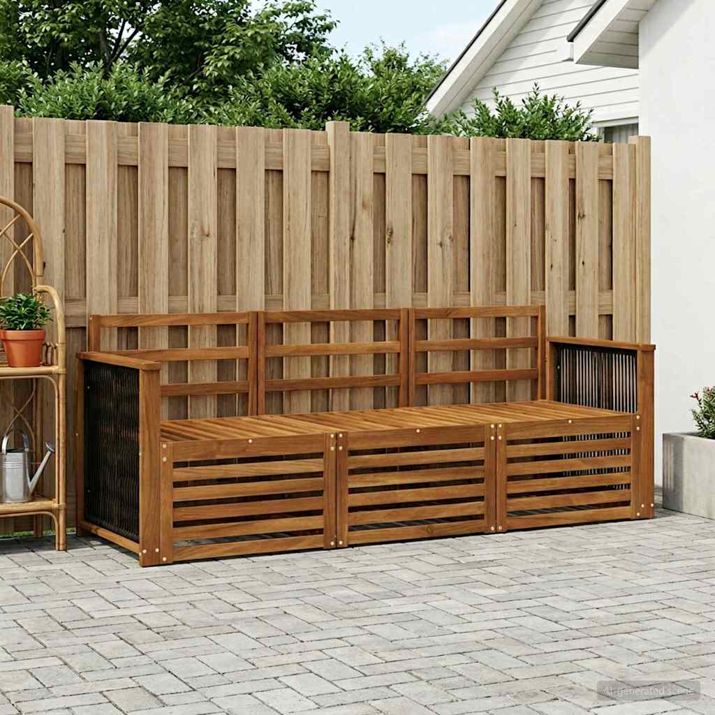 3383960_1.jpg vidaXL Súpravy pohoviek 3 pcs Pevné akáciové drevo – Obrázok 1