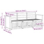 vidaXL Súpravy pohoviek 3 pcs Pevné akáciové drevo – Obrázok 5