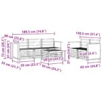 vidaXL Súpravy pohoviek 6 pcs Pevné akáciové drevo – Obrázok 7