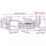 vidaXL Záhradná súprava gaučov s vankúšom 8 pcs Prírodná a antracitová – Obrázok 7