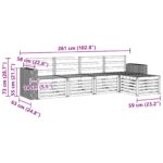vidaXL Záhradná súprava gaučov 5 pcs Prírodná – Obrázok 6