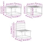 vidaXL Záhradná súprava gaučov 6 pcs Prírodná – Obrázok 8