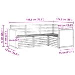 vidaXL Súpravy pohoviek 4 pcs Pevné akáciové drevo – Obrázok 6