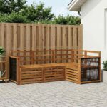 vidaXL Súpravy pohoviek 4 pcs Pevné akáciové drevo