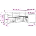 vidaXL Súpravy pohoviek 4 pcs Pevné akáciové drevo – Obrázok 6