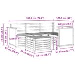 vidaXL Záhradná súprava gaučov 5 pcs Prírodná 59 x 59 x 37 cm – Obrázok 8