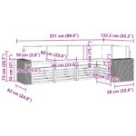 vidaXL Sada rohových gaučov s vankúšom 5 pcs Prírodná a antracitová – Obrázok 7