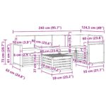 vidaXL Sada rohových gaučov s vankúšom 5 pcs Prírodná a antracitová – Obrázok 7