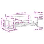 vidaXL Sada rohových gaučov s vankúšom 5 pcs Prírodná a antracitová – Obrázok 8