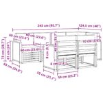 vidaXL Sada rohových gaučov s vankúšom 6 pcs Prírodná a antracitová – Obrázok 7