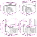 vidaXL Sada rohových gaučov s vankúšom 6 pcs Prírodná a krémová – Obrázok 9