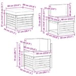 vidaXL Sada rohových gaučov s vankúšom 6 pcs Prírodná a krémová – Obrázok 9