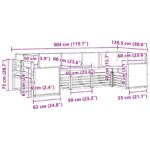 vidaXL Sada rohových gaučov s vankúšom 6 pcs Prírodná a krémová – Obrázok 6