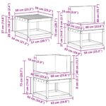vidaXL Záhradná súprava gaučov s vankúšom 6 pcs Prírodná a krémová – Obrázok 8