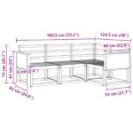 vidaXL Záhradná súprava gaučov 4 pcs Prírodná Pevné akáciové drevo – Obrázok 6
