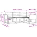 vidaXL Záhradná súprava gaučov 4 pcs Prírodná Pevné akáciové drevo – Obrázok 6