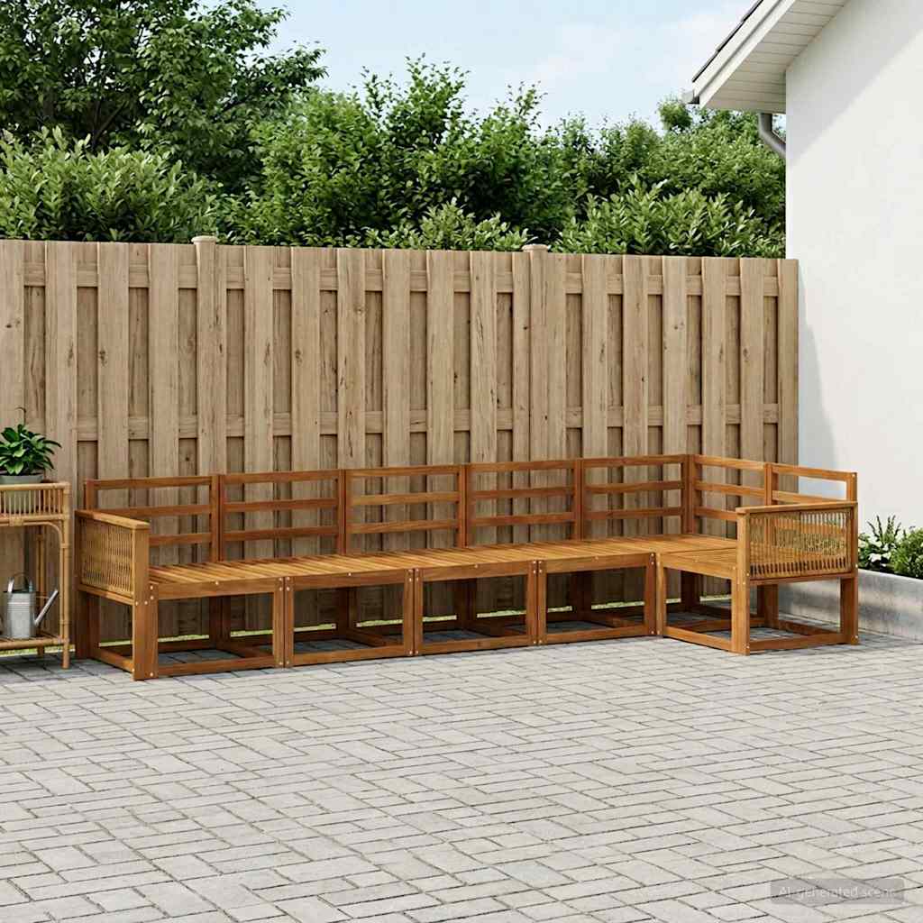 3385255_1.jpg vidaXL Záhradná súprava gaučov 6 pcs Prírodná Pevné akáciové drevo – Obrázok 1