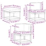 vidaXL Záhradná súprava gaučov 6 pcs Prírodná a krémová – Obrázok 8