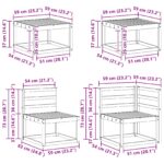 vidaXL Záhradná súprava gaučov 8 pcs Prírodná Pevné akáciové drevo – Obrázok 11