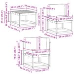 vidaXL Záhradná súprava gaučov 11 pcs Prírodná a antracitová – Obrázok 9