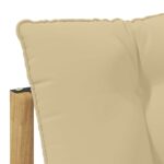 vidaXL Záhradná súprava gaučov 3 pcs Biela a béžová Polyester – Obrázok 5