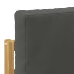 vidaXL Záhradná súprava gaučov 3 pcs Biela a antracitová Polyester – Obrázok 5