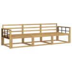 vidaXL Záhradná súprava gaučov 3 pcs Biela 249,5 x 83 x 73 cm – Obrázok 2