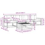 vidaXL Záhradná súprava gaučov s vankúšom 4 pcs Biela a antracitová – Obrázok 6