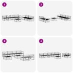 vidaXL Záhradná súprava gaučov 8 pcs Biela – Obrázok 7