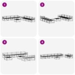 vidaXL Záhradná súprava gaučov 9 pcs Biela 79 x 79 x 37 cm – Obrázok 7