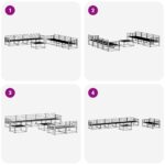 vidaXL Záhradná súprava gaučov 9 pcs Biela 79 x 79 x 37 cm – Obrázok 7