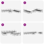 vidaXL Záhradná súprava gaučov 9 pcs Biela 79 x 79 x 37 cm – Obrázok 7