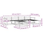 vidaXL Záhradná súprava gaučov 6 pcs Biela 79 x 79 x 37 cm – Obrázok 8