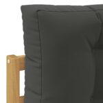 vidaXL Záhradná súprava gaučov 3 pcs Biela a antracitová Polyester – Obrázok 6