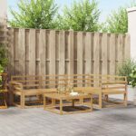 vidaXL Záhradná súprava gaučov 5 pcs Biela 79 x 79 x 37 cm