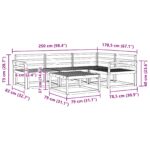 vidaXL Záhradná súprava gaučov 5 pcs Biela 79 x 79 x 37 cm – Obrázok 8
