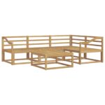vidaXL Záhradná súprava gaučov 5 pcs Biela 79 x 79 x 37 cm – Obrázok 2