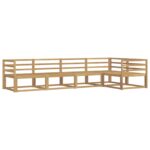 vidaXL Záhradná súprava gaučov 5 pcs Biela 325 x 166,5 x 73 cm – Obrázok 2
