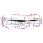 vidaXL Záhradná súprava gaučov 6 pcs Biela 79 x 79 x 37 cm – Obrázok 9