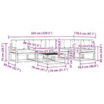 vidaXL Záhradná súprava gaučov 6 pcs Biela a béžová 79 x 79 x 37 cm – Obrázok 8