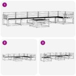 vidaXL Záhradná súprava gaučov 7 pcs Biela 79 x 79 x 37 cm – Obrázok 8