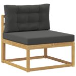 vidaXL Záhradná súprava gaučov 7 pcs Biela a antracitová – Obrázok 3