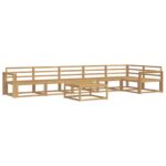 vidaXL Záhradná súprava gaučov 7 pcs Biela 79 x 79 x 37 cm – Obrázok 2