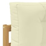 vidaXL Záhradná súprava gaučov 6 pcs Biela a krémová Polyester – Obrázok 6