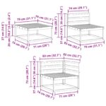 vidaXL Záhradná súprava gaučov 7 pcs Biela Pevné akáciové drevo – Obrázok 10