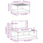 vidaXL Záhradná súprava gaučov Biela 277,5 x 198,5 x 73 cm Polyester – Obrázok 9