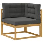 vidaXL Záhradná súprava gaučov s vankúšom 10 pcs Biela a antracitová – Obrázok 5
